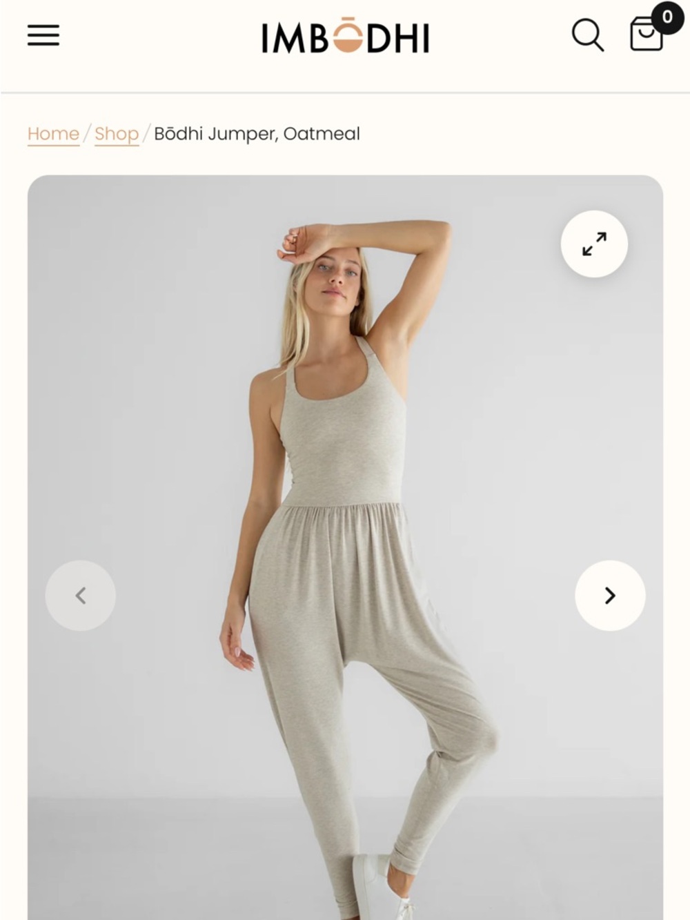 Bōdhi GREY Racerback Jumpsuit